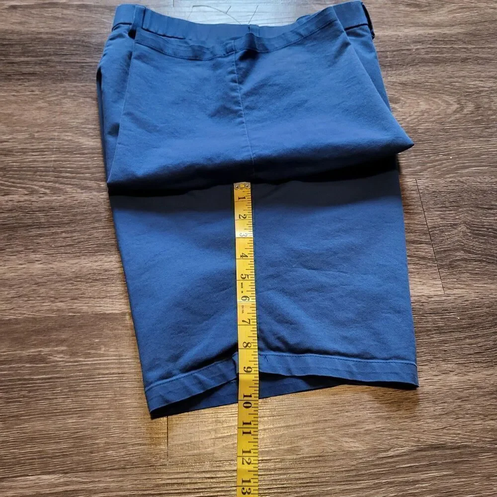 Banana Republic Performance Golf Classic Fit Chino Shorts Navy Size 34